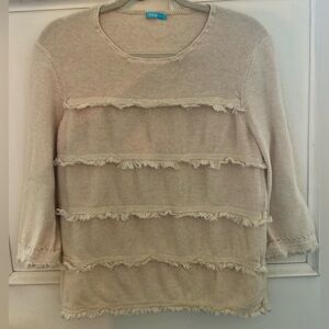 J McLaughlin fringed sweater